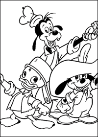 Pobarvanka miki miške in ostalih disney junakov